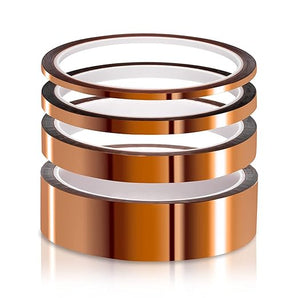 ELEGOO Kapton Polyimide Silicone Tape 4 Pack High Temperature Resistant 260℃ - 30M Length for Masking, Soldering, Circuit Board Insulation DIY