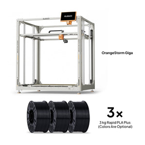 Pack OrangeStorm Giga + 3x3 kg Rapid PLA Plus